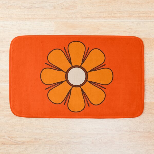 Item preview, Retro 70s Flower Orange and Brown Vintage Boho Bloom designed and sold by kierkegaard.