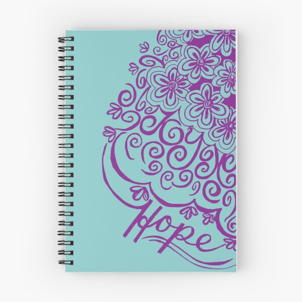 Item preview, Joy and Hope fleurs and swirls designed and sold by Nicki harvey.