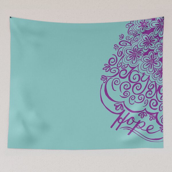 Item preview, Joy and Hope fleurs and swirls designed and sold by Nicki harvey.