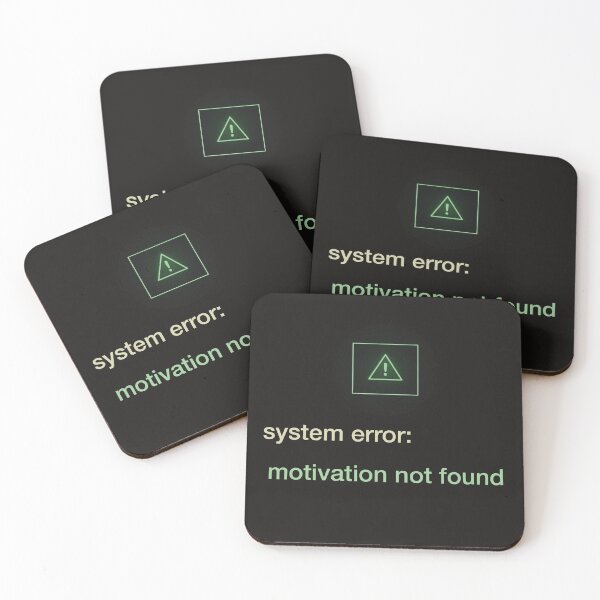 Item preview, System Error: Motivation Not Found Shirt, Programmer Burnout Tee, Dark Hacker Aesthetic. designed and sold by sdartproject.