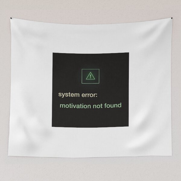 Item preview, System Error: Motivation Not Found Shirt, Programmer Burnout Tee, Dark Hacker Aesthetic. designed and sold by sdartproject.