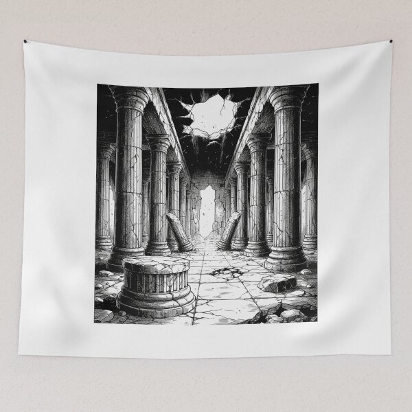 Item preview, Ruined hall, manga style designed and sold by Gamershop22025.