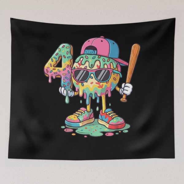 Item preview, Baseball 4th Birthday Drip Sunglasses Cap Cool Kid designed and sold by KIROSALS.