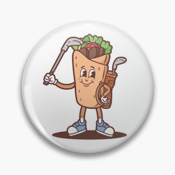 Item preview, kebab mascot golf designed and sold by anggapajar.