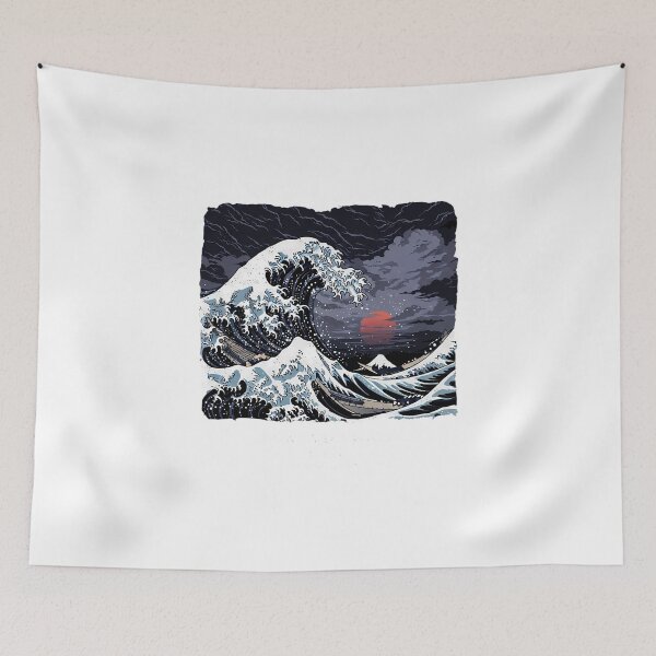 Item preview, Vintage Japanese Hokkaido Wave Art Classic designed and sold by chattsuede.