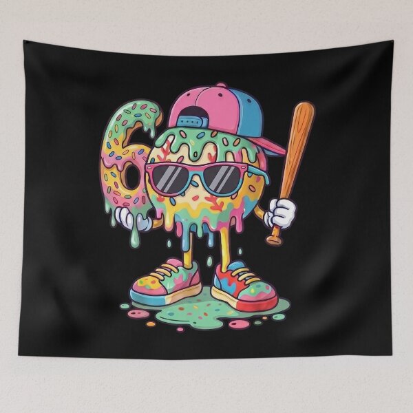 Item preview, Baseball 6th Birthday Drip Sunglasses Cap Cool Kid designed and sold by KIROSALS.
