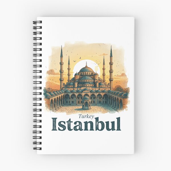 Item preview, Istanbul Blue Mosque in Vintage Style designed and sold by Inkworksbyshery.