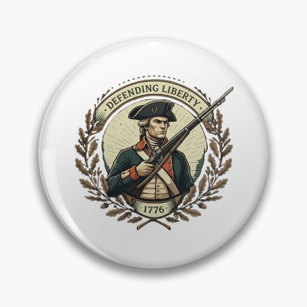 Item preview, Defending Liberty 1776 American Revolutionary Soldier designed and sold by chattsuede.