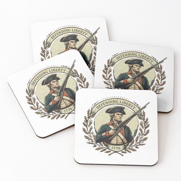 Item preview, Defending Liberty 1776 American Revolutionary Soldier designed and sold by chattsuede.