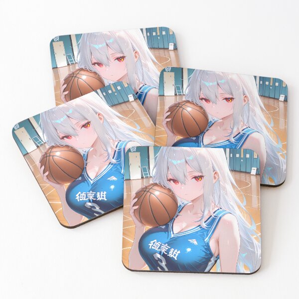 Item preview, Prelude Skadi Arknights Blue Jersey Basketball Anime Girl Indoor Game designed and sold by TanglenRabbit.