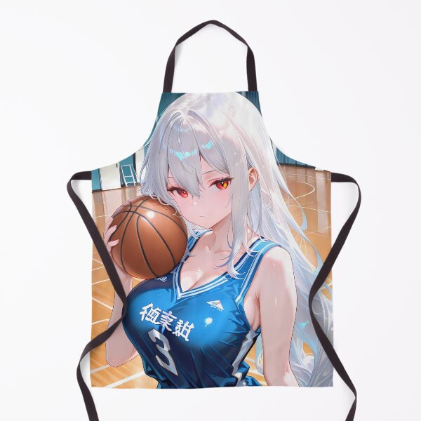 Item preview, Prelude Skadi Arknights Blue Jersey Basketball Anime Girl Indoor Game designed and sold by TanglenRabbit.