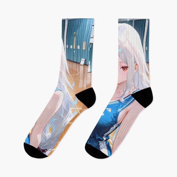Item preview, Prelude Skadi Arknights Blue Jersey Basketball Anime Girl Indoor Game designed and sold by TanglenRabbit.