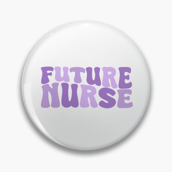 Item preview, Future Nurse - Cute Purple Groovy Wavy Aesthetic Quote Design designed and sold by Nesstitches.