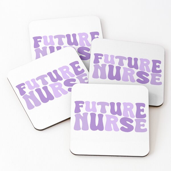 Item preview, Future Nurse - Cute Purple Groovy Wavy Aesthetic Quote Design designed and sold by Nesstitches.