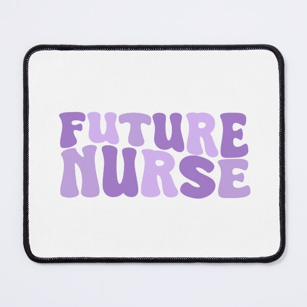 Item preview, Future Nurse - Cute Purple Groovy Wavy Aesthetic Quote Design designed and sold by Nesstitches.