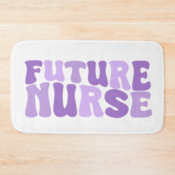 Item preview, Future Nurse - Cute Purple Groovy Wavy Aesthetic Quote Design designed and sold by Nesstitches.