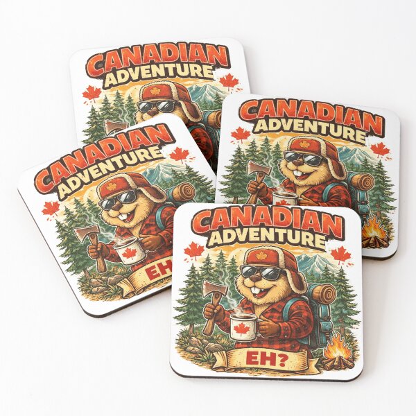 Item preview, Canadian Adventure-Funny Beaver Explorer designed and sold by Northern Glow Art.