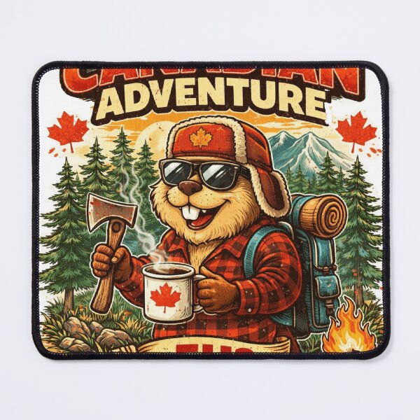 Item preview, Canadian Adventure-Funny Beaver Explorer designed and sold by Northern Glow Art.