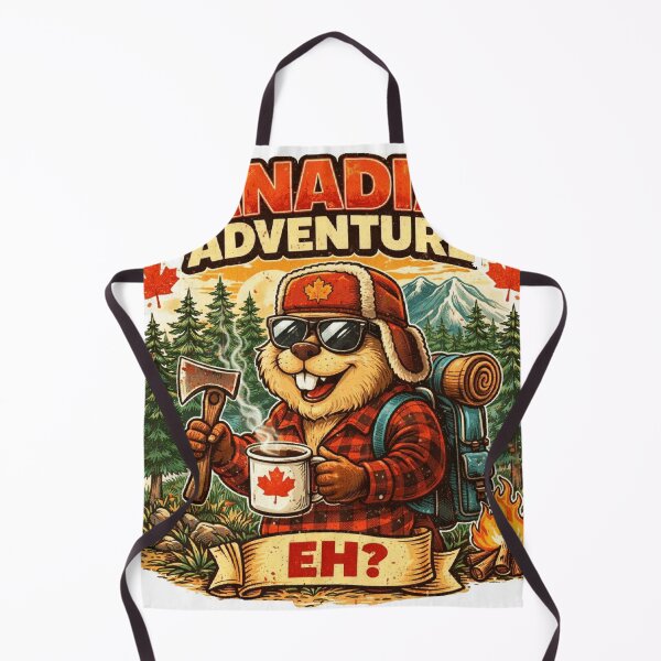 Item preview, Canadian Adventure-Funny Beaver Explorer designed and sold by Northern Glow Art.