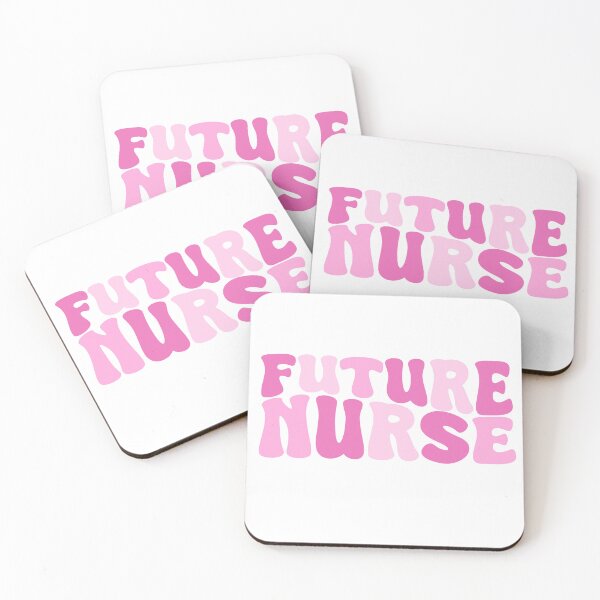 Item preview, Future Nurse - Cute Pink Groovy Wavy Aesthetic Quote Design designed and sold by Nesstitches.