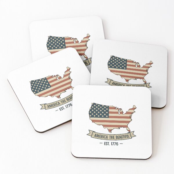 Item preview, Vintage America The Beautiful 1776 American Flag Map designed and sold by chattsuede.