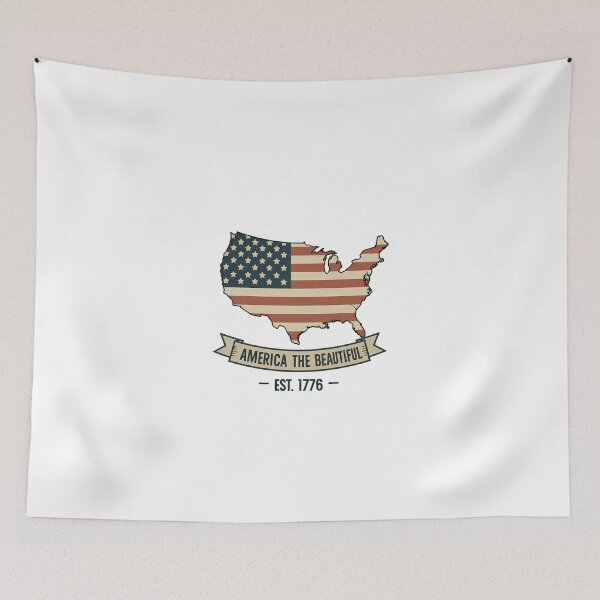 Item preview, Vintage America The Beautiful 1776 American Flag Map designed and sold by chattsuede.