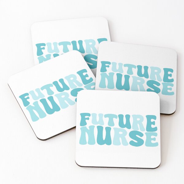 Item preview, Future Nurse - Cute Blue Groovy Wavy Aesthetic Quote Design designed and sold by Nesstitches.