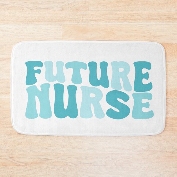 Item preview, Future Nurse - Cute Blue Groovy Wavy Aesthetic Quote Design designed and sold by Nesstitches.