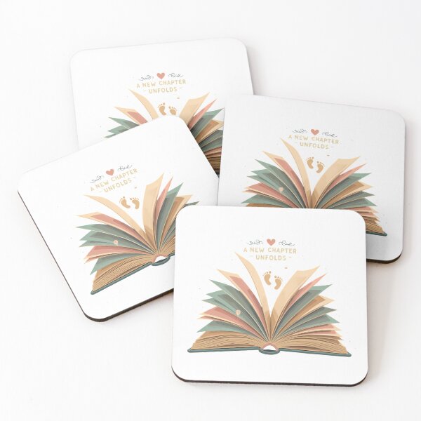 Item preview, A New Chapter Unfolds Baby Footprint Storybook designed and sold by chattsuede.