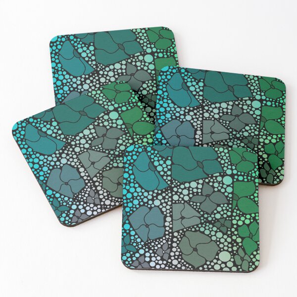 Item preview, Flores verdes fracturadas designed and sold by AuntieDa360.