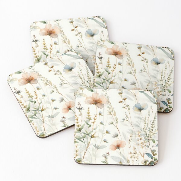 Item preview, Soft Botanical Calm · Watercolor Wildflower Garden designed and sold by Calmersion Life.