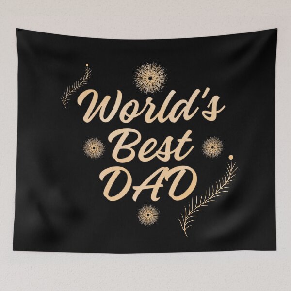 Item preview, World's Best Dad T Shirt Simple Typography Fathers Day Gift Classic Dad Design  designed and sold by HopeAndHustle.