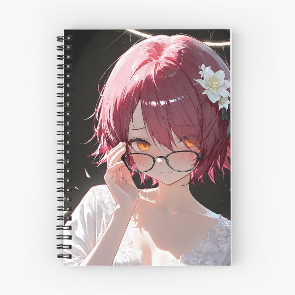 Item preview, Prelude Exusiai Arknights Angel Girl Glasses White Flower designed and sold by TanglenRabbit.