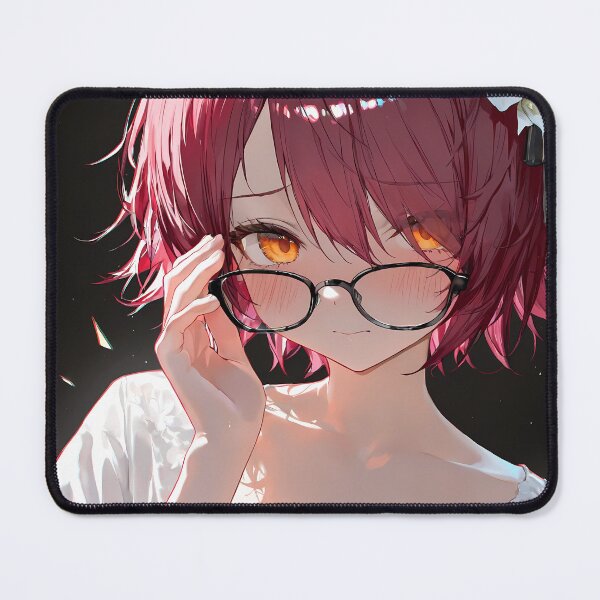 Item preview, Prelude Exusiai Arknights Angel Girl Glasses White Flower designed and sold by TanglenRabbit.