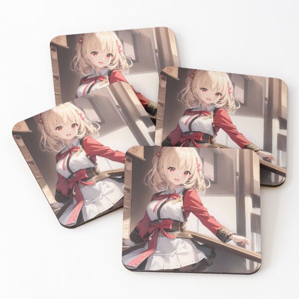 Item preview, Chisato Nishikigi Charming Outfit Lycoris Recoil Anime Girl designed and sold by TanglenRabbit.
