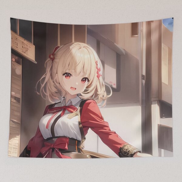 Item preview, Chisato Nishikigi Charming Outfit Lycoris Recoil Anime Girl designed and sold by TanglenRabbit.