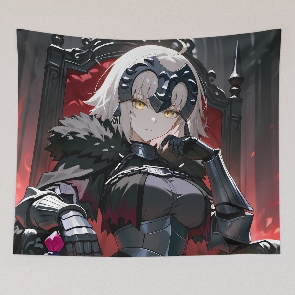 Item preview, Jeanne D Arc Alter Cathedral Throne Fire Fate Grand Order Waifu designed and sold by TanglenRabbit.