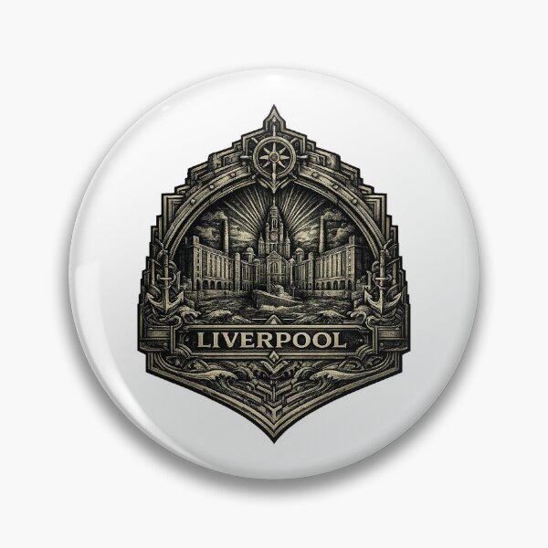 Item preview, Deco style Liverpool badge designed and sold by astriebatik.
