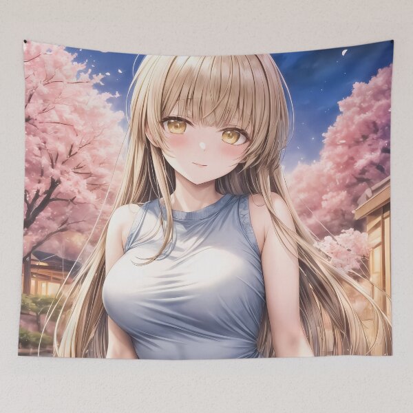 Item preview, Mahiru Shiina Angel Next Door Cherry Blossom Evening designed and sold by TanglenRabbit.