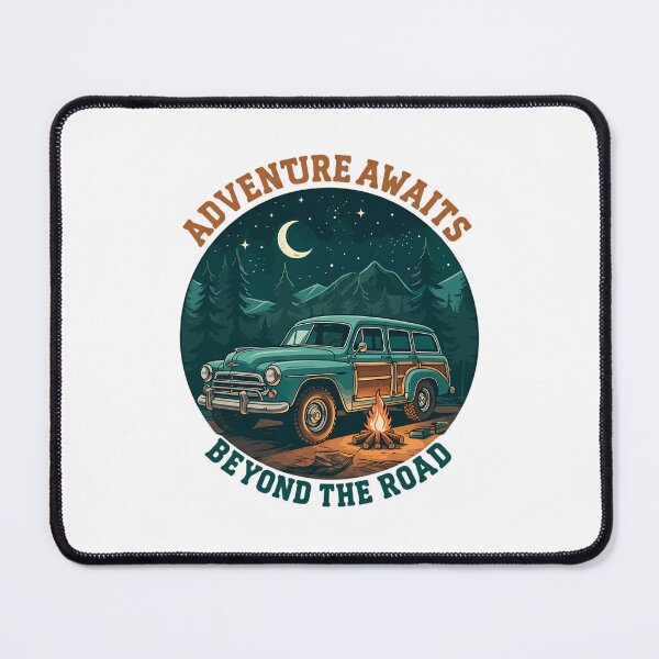 Item preview, Vintage Adventure Awaits Nocturnal Forest Camp designed and sold by chattsuede.