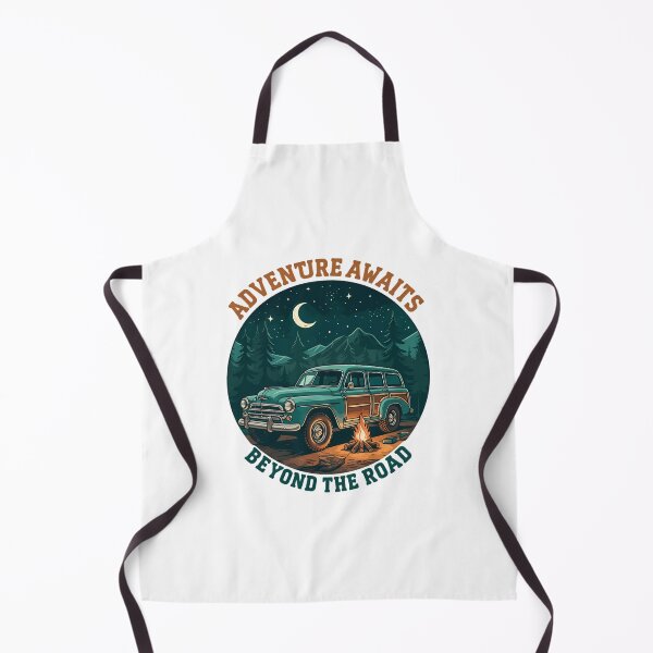 Item preview, Vintage Adventure Awaits Nocturnal Forest Camp designed and sold by chattsuede.