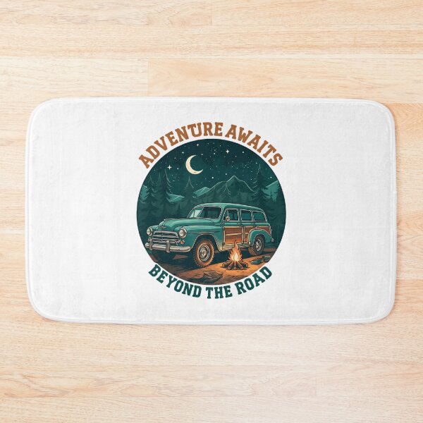 Item preview, Vintage Adventure Awaits Nocturnal Forest Camp designed and sold by chattsuede.