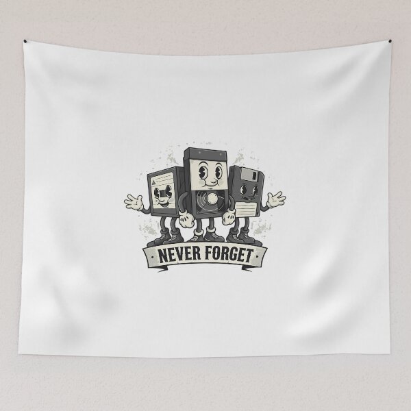 Item preview, Never Forget Retro Tech Classic Media Characters designed and sold by chattsuede.