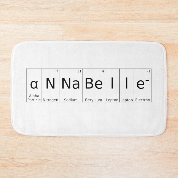 Item preview, ANNABELLE - ✨ ELEMENTS & PARTICLES NAME SERIES ✨- for lighter background designed and sold by WheelieGdArt.