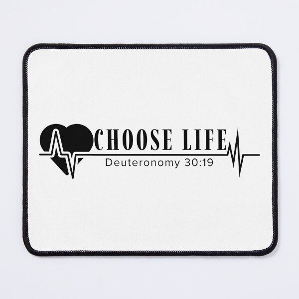Item preview, Choose Life - Deuteronomy 30:19 - Black Design  designed and sold by MoriaStore.
