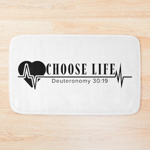 Item preview, Choose Life - Deuteronomy 30:19 - Black Design  designed and sold by MoriaStore.