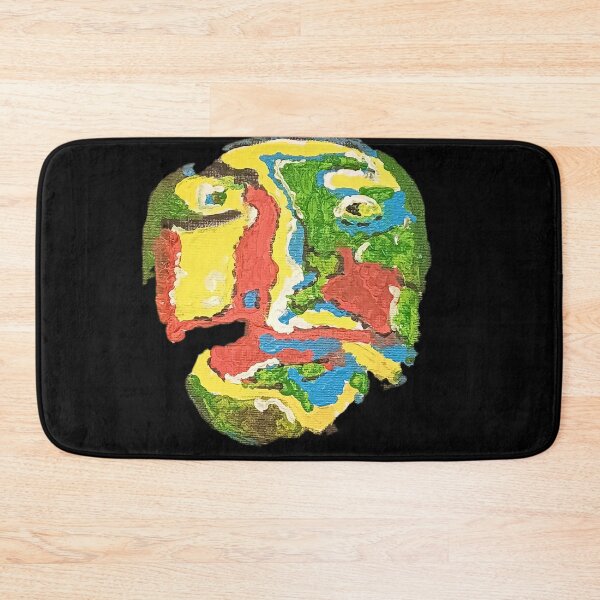 Item preview, Abstract Self Portrait – Bold Colour Expression | Textured Acrylic Face Art designed and sold by BigBobInk.