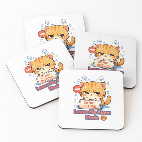 Item preview, Leave Me Alone Mode ?? | Do Not Disturb Funny Cat designed and sold by Kawaii Cosmos Cats.
