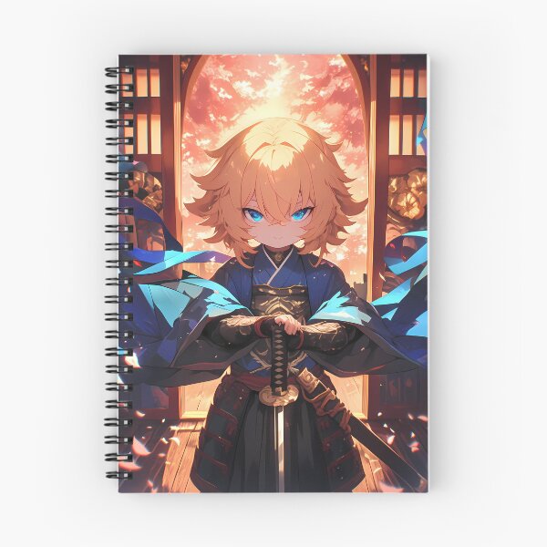 Artikelvorschau, Dainsleif Genshin Impact Chibi Blue Glow Sakura Dramatic Sunset entworfen und verkauft von TanglenRabbit.