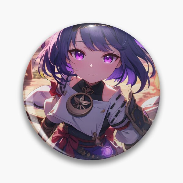 Item preview, Kujou Sara Genshin Impact Chibi Lanterns Shrine Sakura Evening designed and sold by TanglenRabbit.
